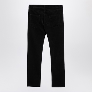 Saint Laurent Black corduroy slim trousers - Img 2