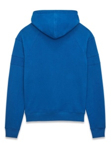 Saint Laurent logo-embroidered cotton hoodie - Img 2