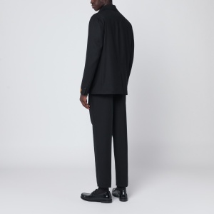 Santaniello Black single-breasted suit in wool blend - Img 2