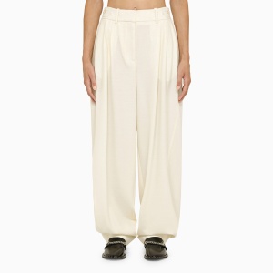 Stella McCartney Cream wool baggy trousers