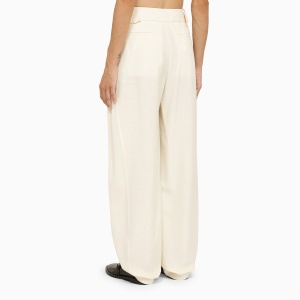 Stella McCartney Cream wool baggy trousers - Img 2