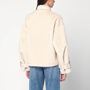 Sword 6644 Bomber in ivory eco fur - Img 2