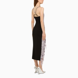 The Attico Lavender asymmetric dress with rhinestones - Img 2