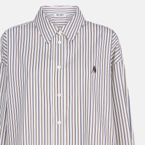 The Attico White Diana striped shirt - Img 2