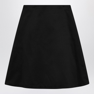 the garment Black cotton-blend Kelly skirt - Img 2