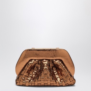 THEMOIRè Micro woven bronze laminate clutch Tia - Img 2
