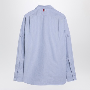 Thom Browne Light blue cotton button-down shirt - Img 2