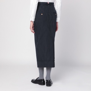 Thom Browne Navy blue pinstriped pencil skirt - Img 2