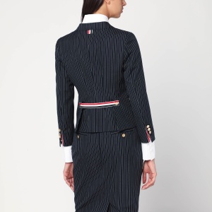 Thom Browne Navy pinstripe wool blazer - Img 2