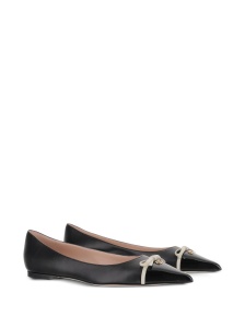 Valentino Garavani Bepointy leather ballet flats - Img 3