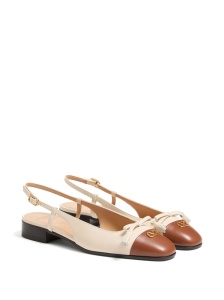 Valentino Garavani Du Roi leather ballet flats - Img 2
