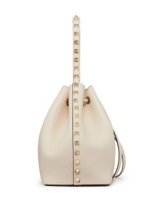 Valentino Garavani Rockstud Bucket Bag In Grainy Calfskin - Img 4