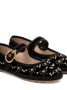 Valentino Garavani VLogo bow-embellished ballet flats - Img 4