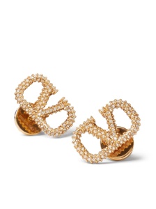 Valentino Garavani VLogo Signature crystal-embellished earrings - Img 4