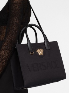 Versace Small La Medusa canvas tote bag - Img 3