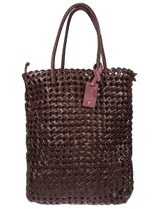 VIPERA Trim leather tote bag