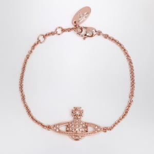 Vivienne Westwood Mini Bas Relief Chain Bracelet in rose gold