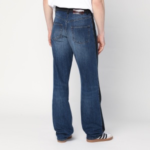 Wales Bonner Washed-out indigo blue jeans - Img 2