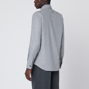 XACUS Gray overshirt jacket in wool blend - Img 2