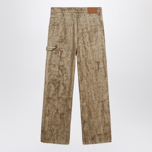 1989 STUDIO Denim Flock Carpenter pants camo - Img 2