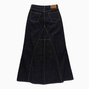 1989 STUDIO Long denim skirt dark blue - Img 2