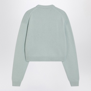 Acne Studios Faded mint wool v-neck sweater - Img 2