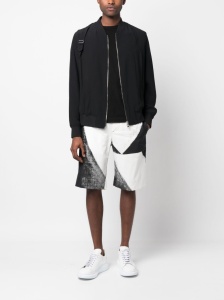 Alexander McQueen abstract-print cotton bermuda shorts - Img 2