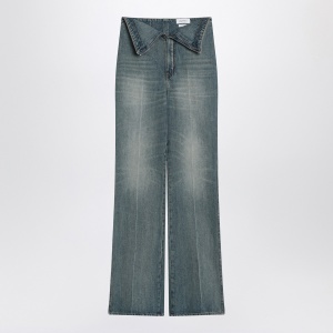 Alexander McQueen Flared jeans with turn-ups at the waist