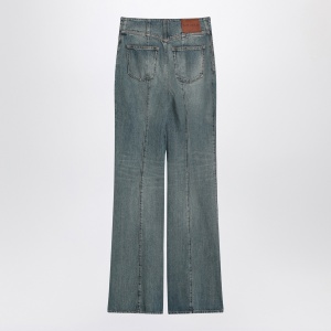 Alexander McQueen Flared jeans with turn-ups at the waist - Img 2