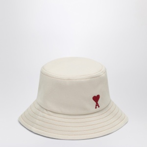 Ami Paris Ami de Coeur Hat in cream colour - Img 2