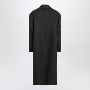 Ami Paris Anthracite grey double-breasted wool coat - Img 2