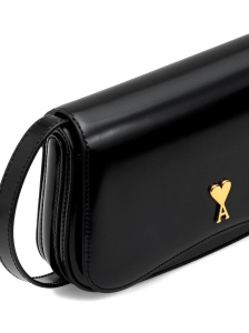 Ami Paris Glazed Leather Small Crossbody Paris Paris Bag - Img 4
