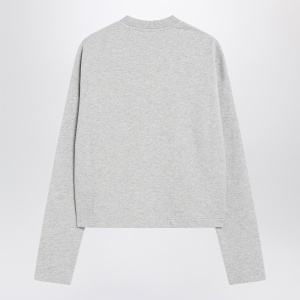 Ami Paris Grey Ami De Coeur sweatshirt - Img 2