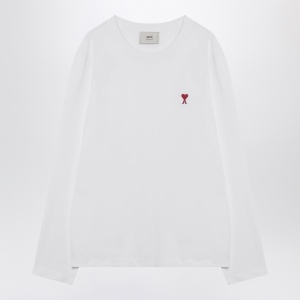 Ami Paris White Ami De Coeur T-shirt
