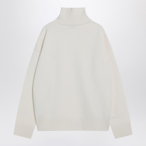 Ami Paris White Ami De Coeur turtleneck sweater - Img 2