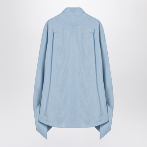 Balenciaga Light blue striped shirt with knotted cuffs - Img 2