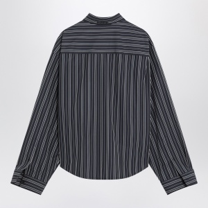 Balenciaga Navy blue striped cotton shirt - Img 2