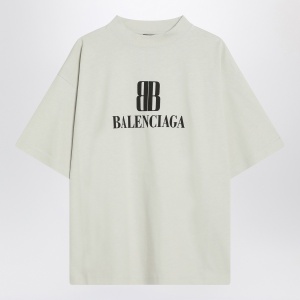 Balenciaga White Nano BB Medium Fit T-shirt