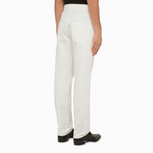 Balmain Regular white cotton trousers - Img 2