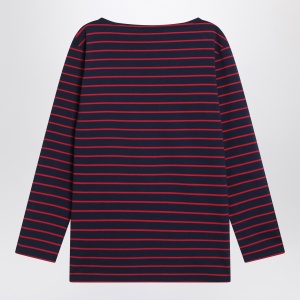 Blue T-shirt with red stripes by Valentino - Img 2