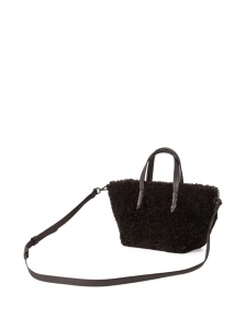 Brunello Cucinelli BC Duo mini bag in curly shearling with monili - Img 4