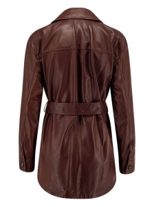Brunello Cucinelli Belted leather jacket - Img 4
