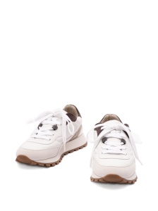 Brunello Cucinelli Calfskin and suede runners - Img 4