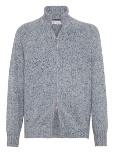 Brunello Cucinelli Cashmere buttoned cardigan with zip