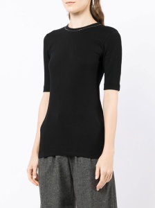 Brunello Cucinelli Monili-chain cotton jumper - Img 2