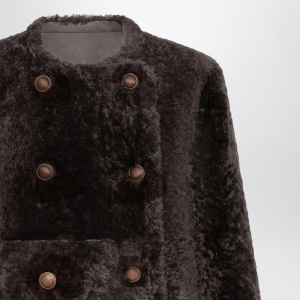 Brunello Cucinelli Reversible cropped shearling Fuzzy jacket - Img 2