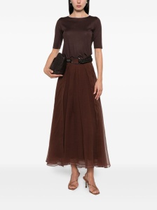 Brunello Cucinelli Silk maxi skirt - Img 2