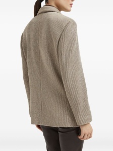 Brunello Cucinelli Sparkling cotton and viscose English rib knit blazer with monili - Img 2