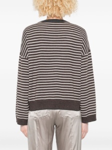 Brunello Cucinelli Striped crew neck sweater - Img 4
