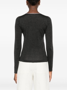 Brunello Cucinelli V-neck embellished sweater - Img 2